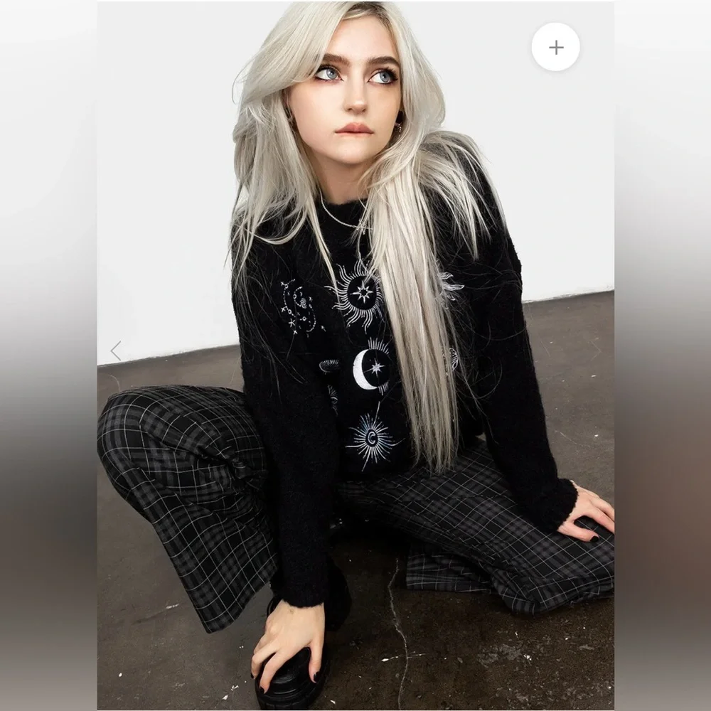 RARE Disturbia Celestial Embroidered Sweater - Picture 10 of 14